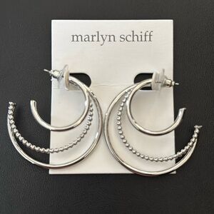 New in Box Marlyn Schiff Silver earrings from Stitch Fix lead-free nickel-free
